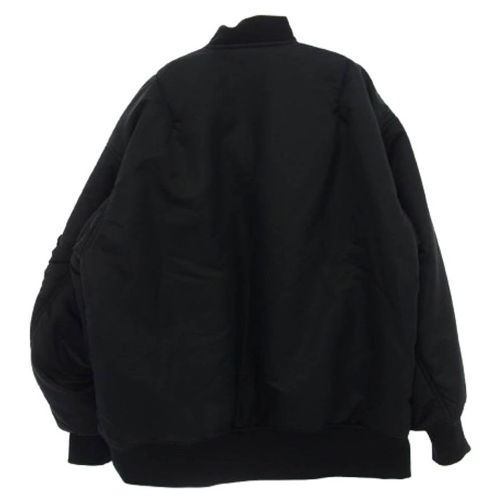 COMME des GARCONS NOIR コムデギャルソン ノワール 24AW 3N-J011 noir kei ninomiya ノワールケイニノミヤ ダブルジップ MA-1 ボンバージャケット ブルゾン ブラック系 S【新古品】【未使用】【中古】