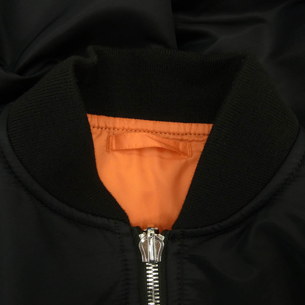 COMME des GARCONS NOIR コムデギャルソン ノワール 24AW 3N-J011 noir kei ninomiya ノワールケイニノミヤ ダブルジップ MA-1 ボンバージャケット ブルゾン ブラック系 S【新古品】【未使用】【中古】