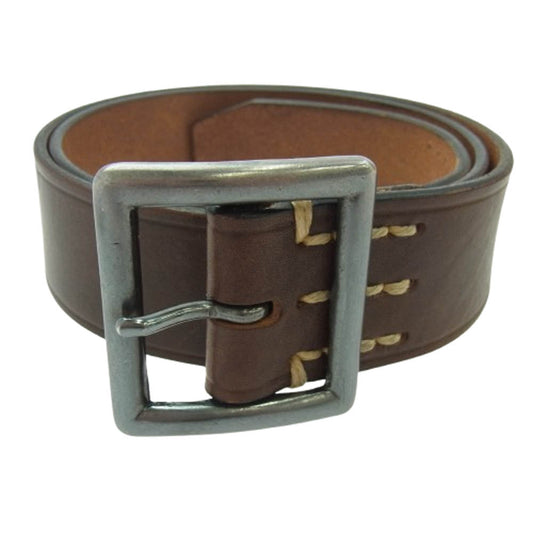 VISVIM ビズビム VA0000483-01 GUILD BELT 40mm レザー ベルト ブラウン系 32【中古】