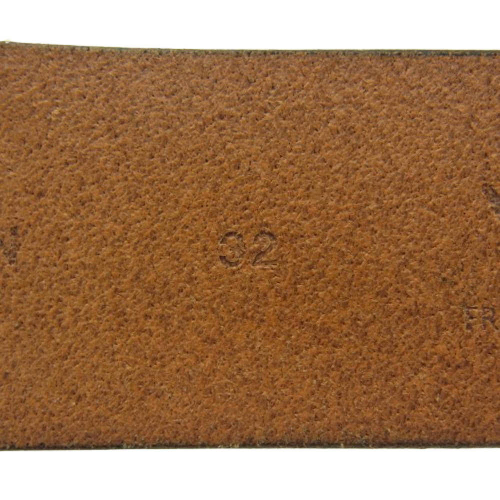 VISVIM ビズビム VA0000483-01 GUILD BELT 40mm レザー ベルト ブラウン系 32【中古】