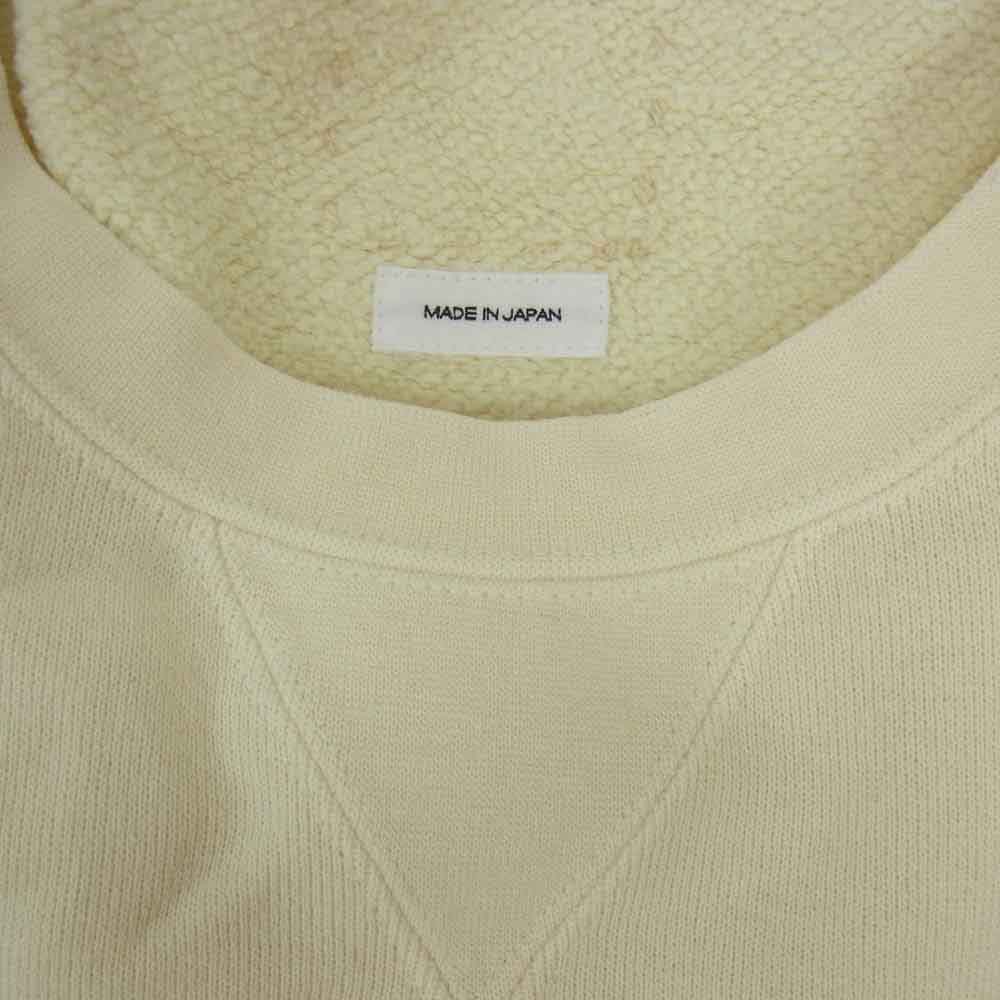 VISVIM ビズビム 24SS 0124105010017 MONDO SWEAT S L CRASH モンド クラッシュ ダメージ加工 ノースリーブ スウェット オフホワイト系 1【中古】