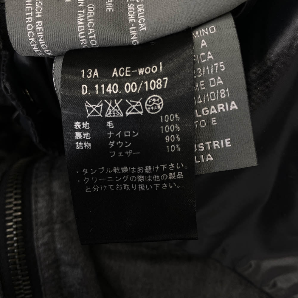 DUVETICA デュベティカ D.1140.00 ACE WOOL アチェ ウール ダウン コート ジャケット グレー系 40【中古】