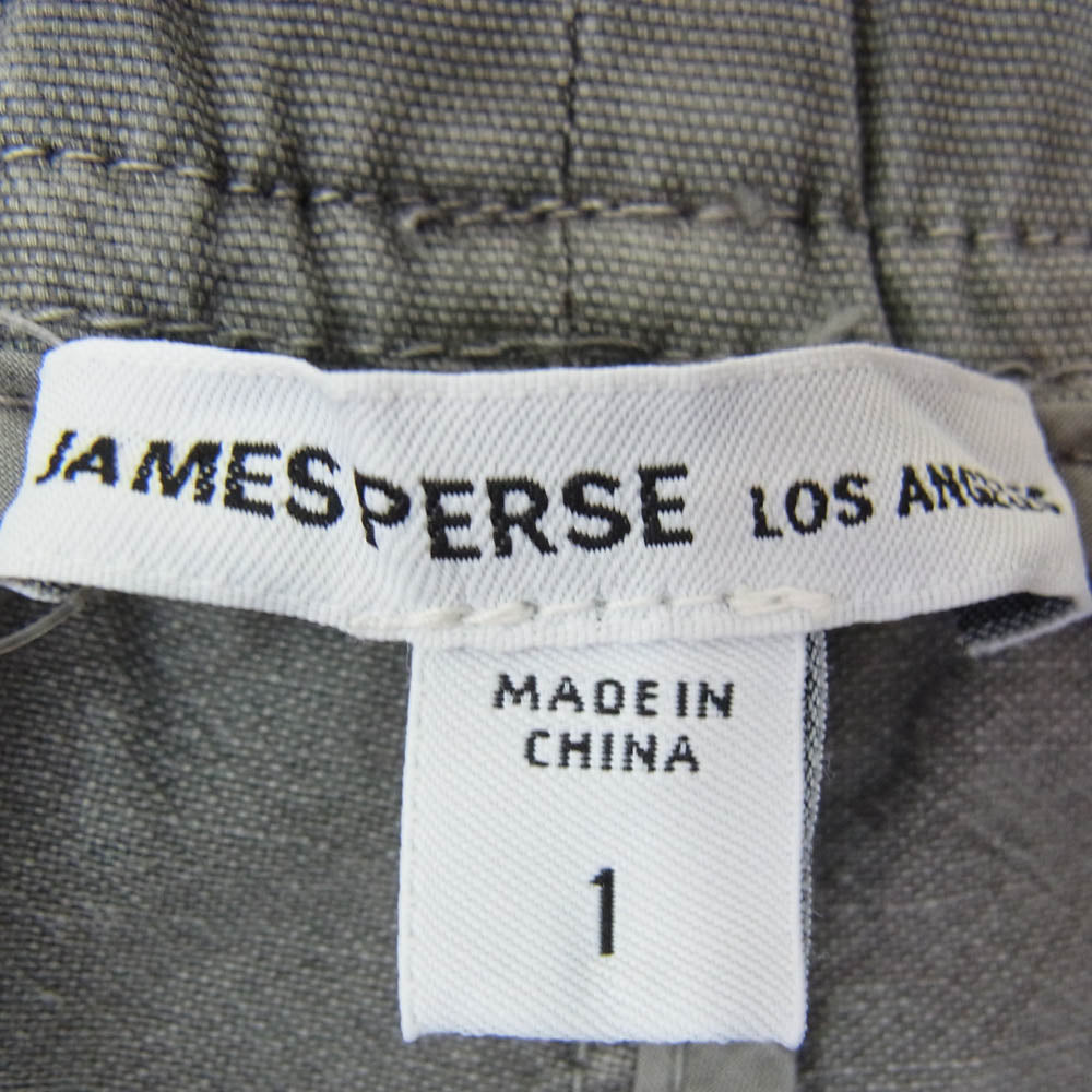 JAMES PERSE ジェームスパース 18-04-42-04343 コットンヘンプ フライト パンツ グレー系 1【中古】