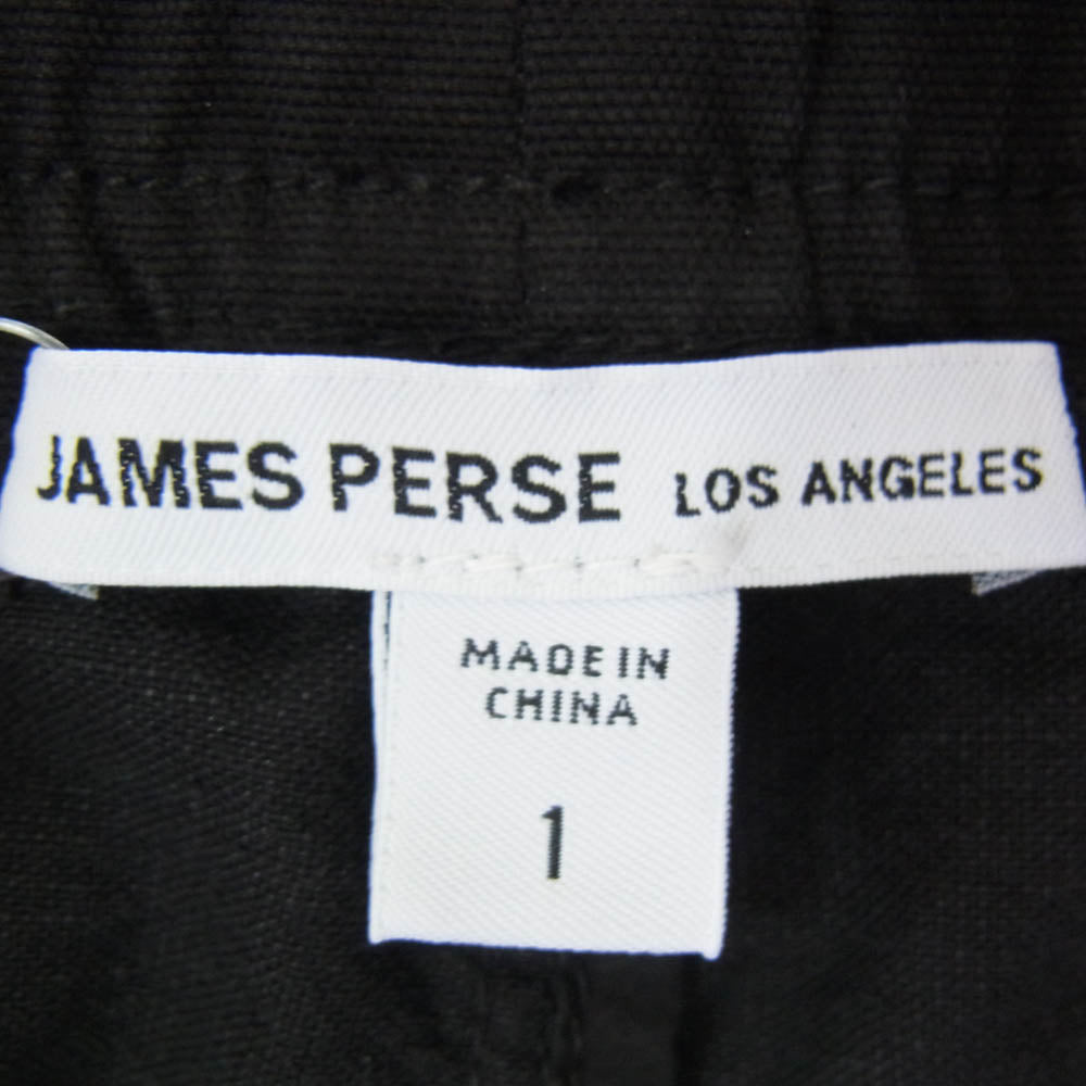 JAMES PERSE ジェームスパース 18-04-42-04343 コットンヘンプ フライト パンツ ブラック系 1【中古】