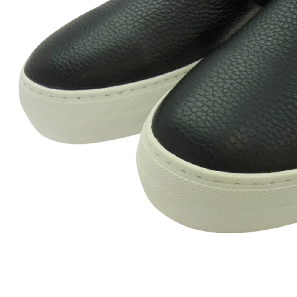 AKM エイケイエム レザー スリッポン シューズ スニーカー ブラック系 43【美品】【中古】