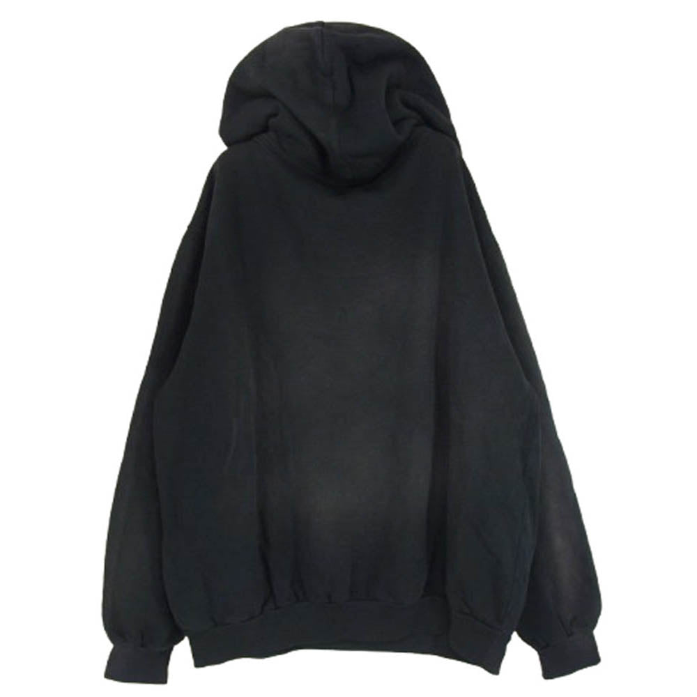 アルケミスト 24AW AL-A24-0000-141 WAVING ALCHEMIST HOODIE ラインストーン ヴィンテージ加工 パーカー フーディ ブラック系 XL【中古】