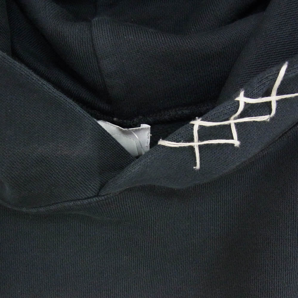 アルケミスト 24AW AL-A24-0000-141 WAVING ALCHEMIST HOODIE ラインストーン ヴィンテージ加工 パーカー フーディ ブラック系 XL【中古】