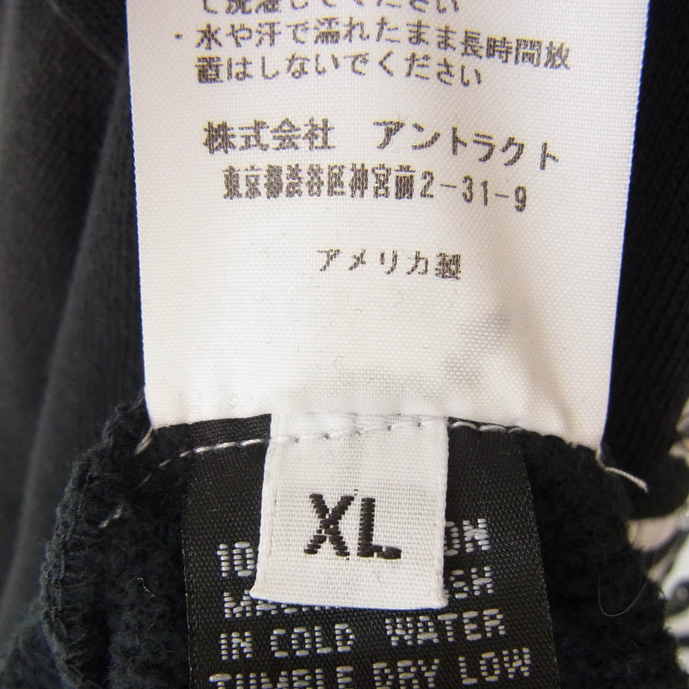 アルケミスト 24AW AL-A24-0000-141 WAVING ALCHEMIST HOODIE ラインストーン ヴィンテージ加工 パーカー フーディ ブラック系 XL【中古】