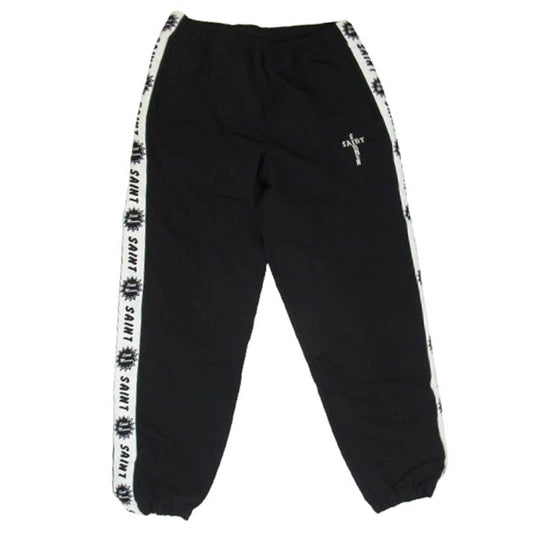 SAINT MICHAEL セントマイケル 24SS SM-YS8-0000-066 SIDE TAPE TRACK PNTS サイドテープ トラック パンツ ブラック系 M【中古】