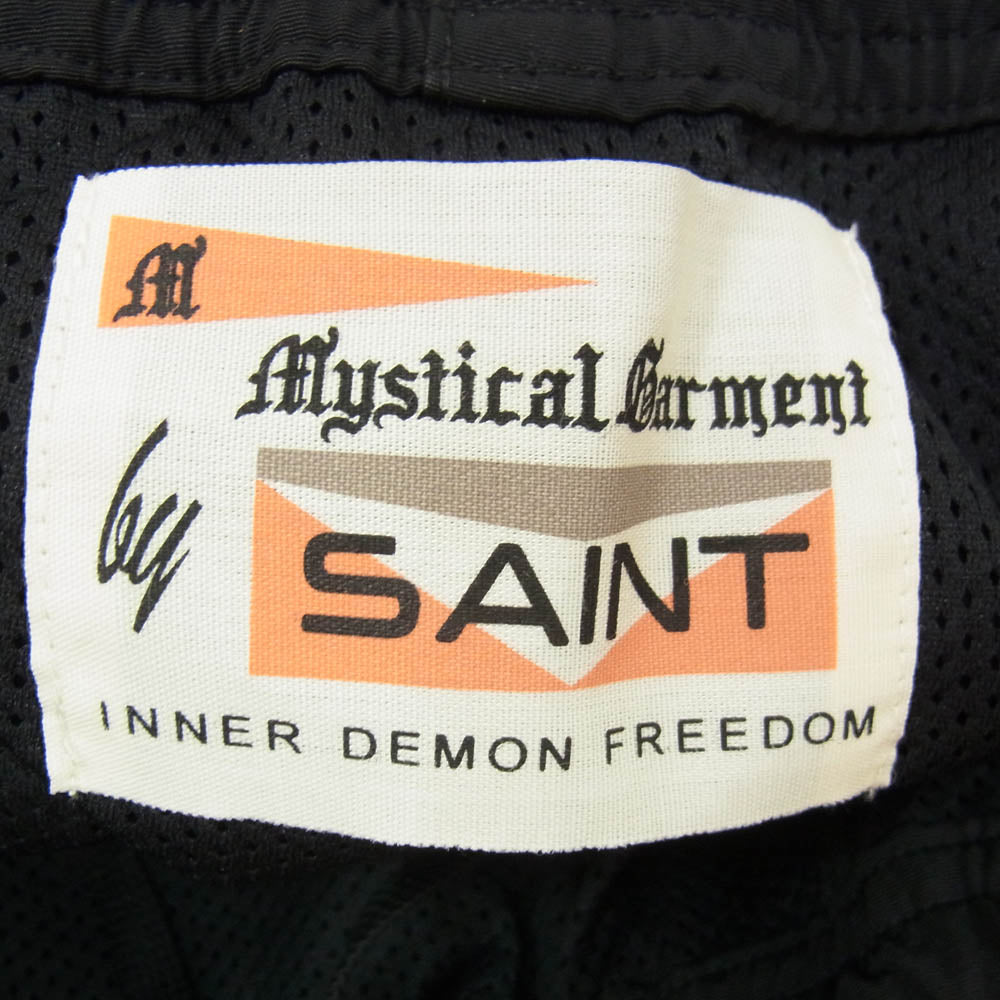 SAINT MICHAEL セントマイケル 24SS SM-YS8-0000-066 SIDE TAPE TRACK PNTS サイドテープ トラック パンツ ブラック系 M【中古】