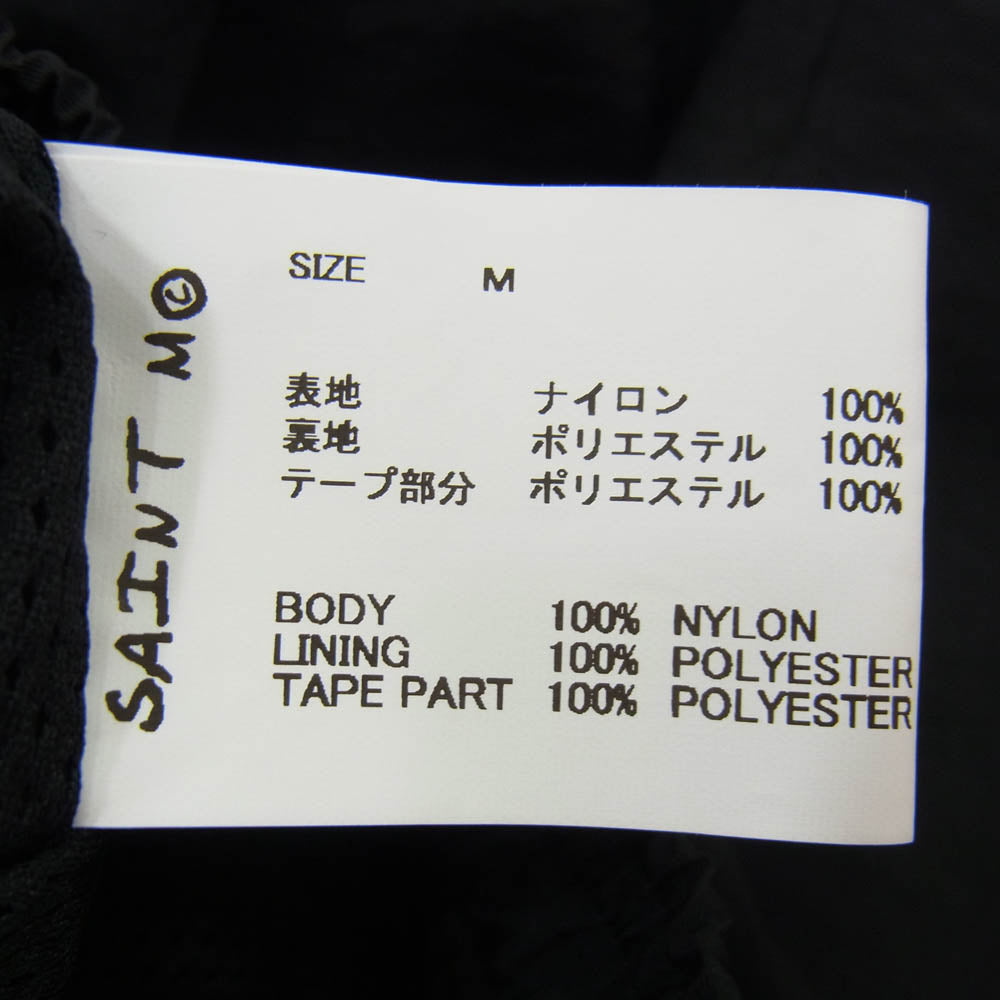 SAINT MICHAEL セントマイケル 24SS SM-YS8-0000-066 SIDE TAPE TRACK PNTS サイドテープ トラック パンツ ブラック系 M【中古】