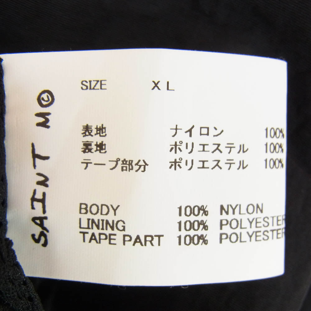 SAINT MICHAEL セントマイケル 24SS SM-YS8-0000-064 TRACK SIDE TAPE JACKET サイドテープ トラック ジャケット ブラック系 XL【中古】