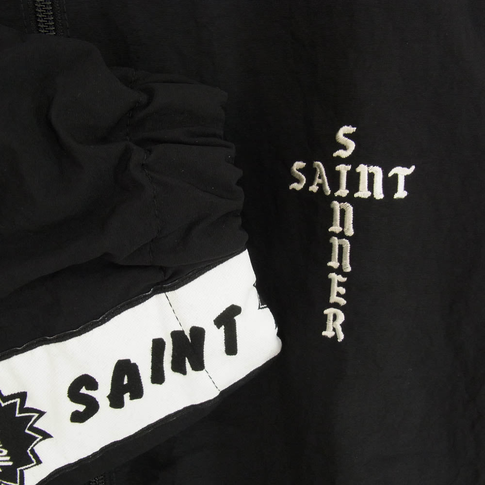 SAINT MICHAEL セントマイケル 24SS SM-YS8-0000-064 TRACK SIDE TAPE JACKET サイドテープ トラック ジャケット ブラック系 XL【中古】