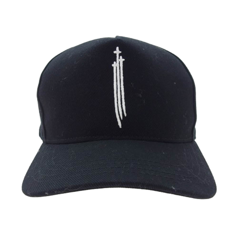 CHROME HEARTS クロムハーツ（原本無） TRUCKER CAP トラッカーキャップ RS3刺繍 クロスボール キャップ ブラック系【中古】