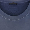 PRADA プラダ 25SS UJL19C SWMO カレッジロゴ ヴィンテージ加工 ニット三角ロゴ コットンフリース スウェット トレーナー ネイビー系 XXL【中古】