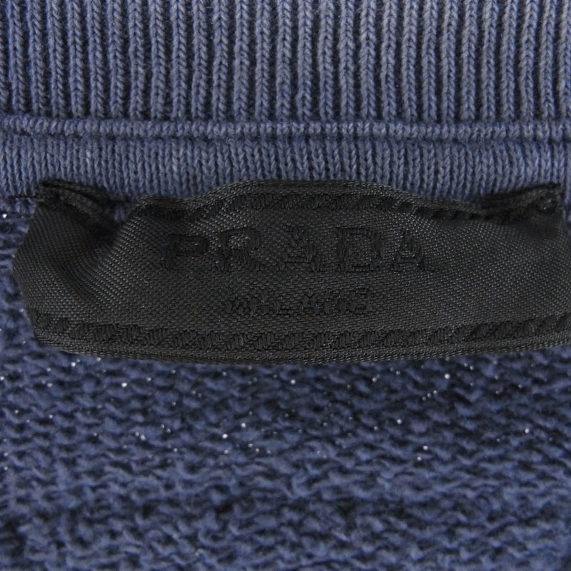 PRADA プラダ 25SS UJL19C SWMO カレッジロゴ ヴィンテージ加工 ニット