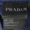 PRADA プラダ 25SS UJL19C SWMO カレッジロゴ ヴィンテージ加工 ニット三角ロゴ コットンフリース スウェット トレーナー ネイビー系 XXL【中古】