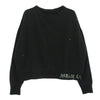 MAISON MARGIELA メゾンマルジェラ 25SS S50GU0237 ロゴ ペンキ加工 四つタグ スウェット トレーナー ブラック系 XL【中古】
