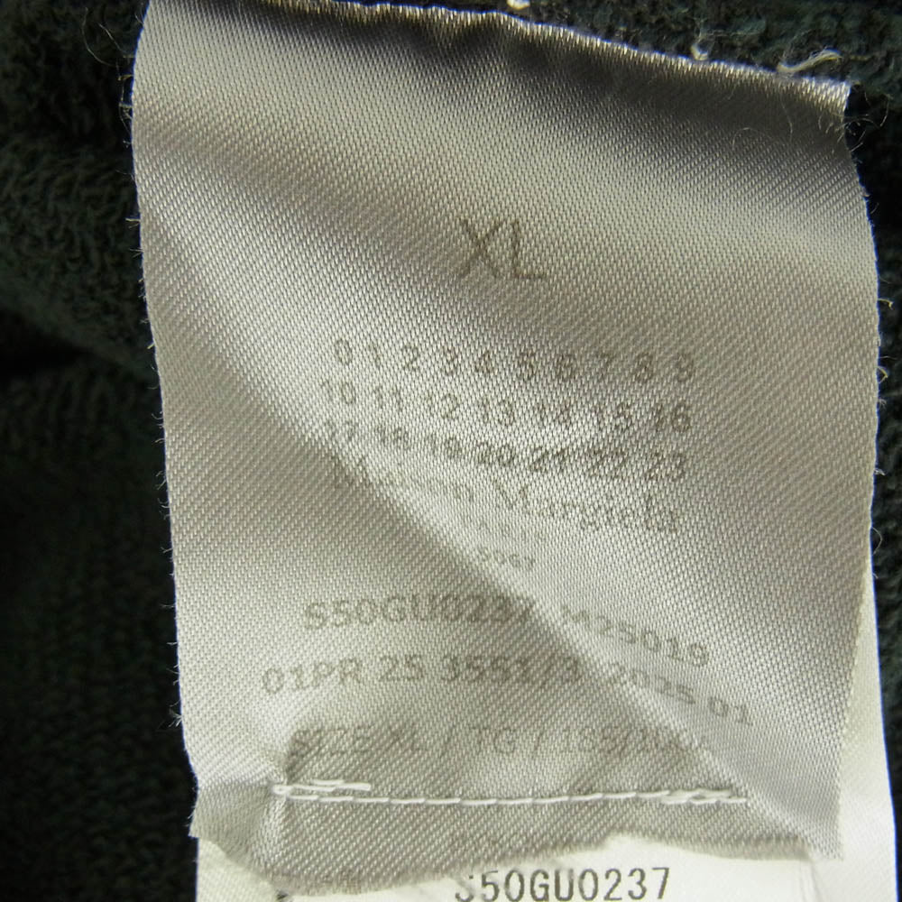 MAISON MARGIELA メゾンマルジェラ 25SS S50GU0237 ロゴ ペンキ加工 四つタグ スウェット トレーナー ブラック系 XL【中古】