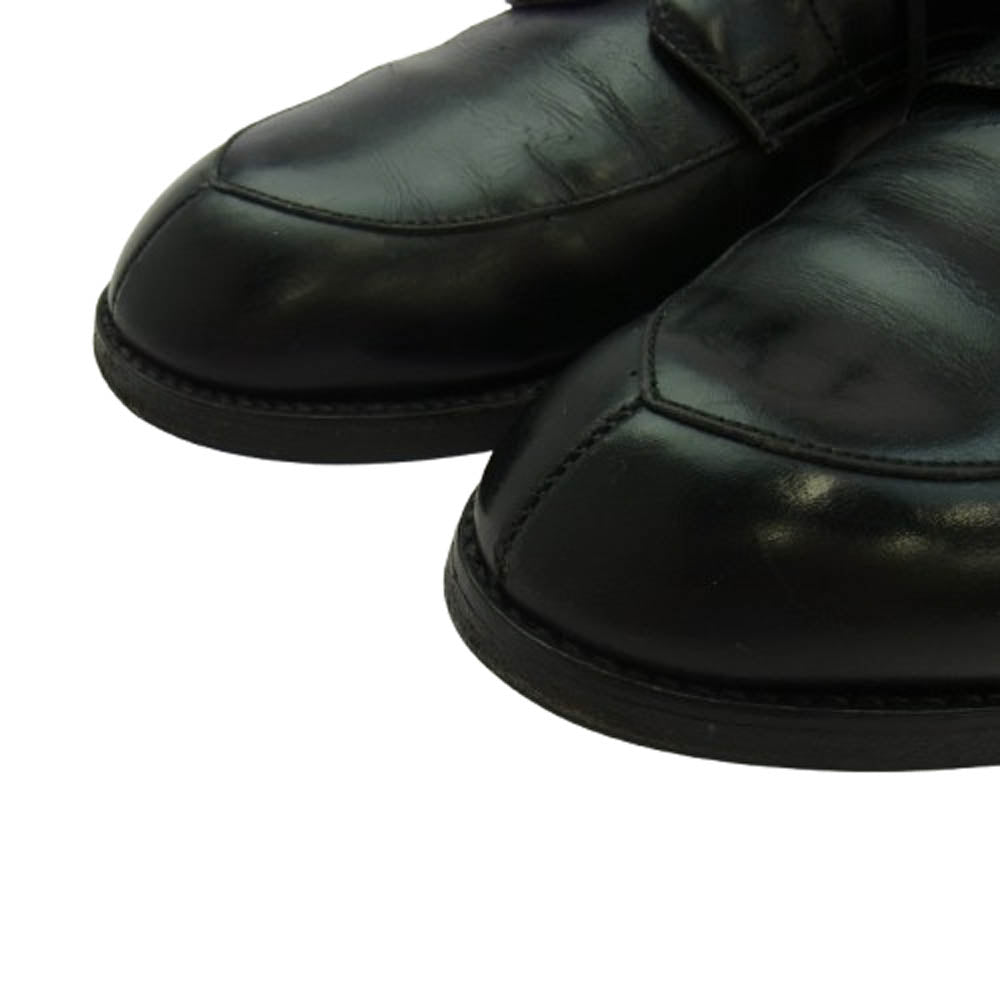 ALDEN オールデン 54411 Vチップ モディファイド レースアップ カーフレザー シューズ ブラック系 8.5【中古】