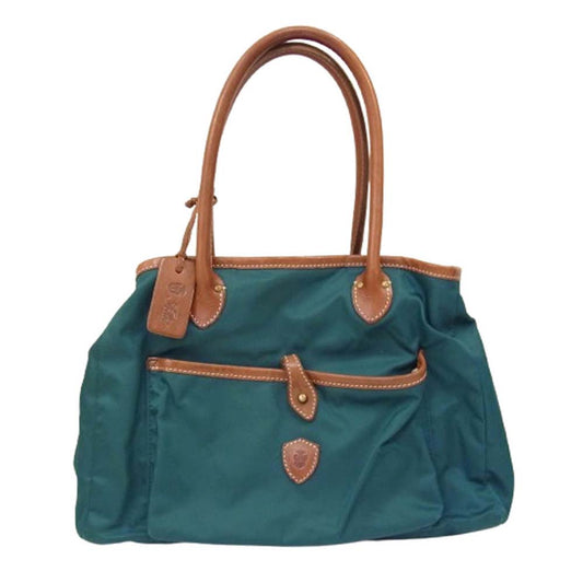 Felisi フェリージ 11-52 ナイロン トート ハンド バッグ グリーン系【中古】