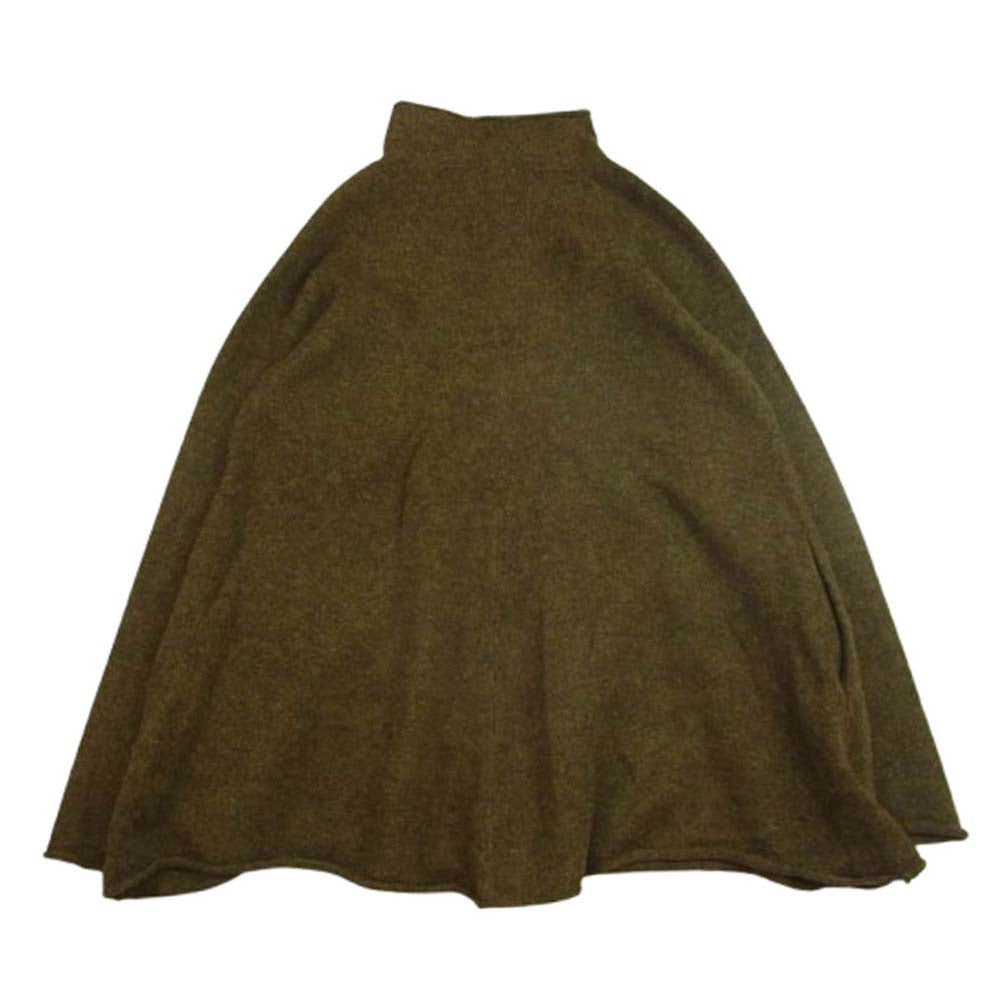 Yohji Yamamoto ヨウジヤマモト ニット ポロシャツ 長袖 カーキ系 M【中古】