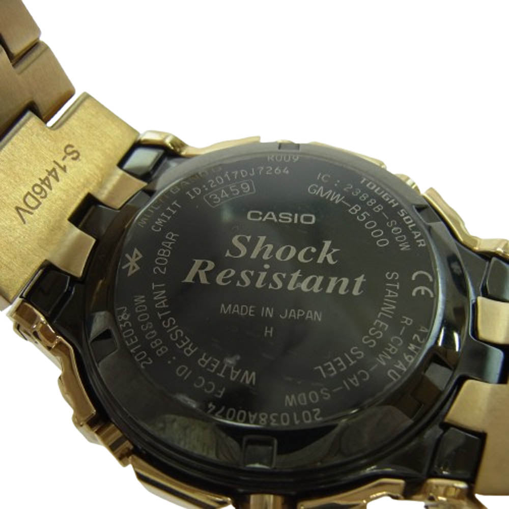 CASIO G-SHOCK カシオ ジーショック GMW-B5000GD-9JF フルメタル Bluetoothマルチ6 電波ソーラー 腕時計 リストウォッチ ゴールド系【中古】