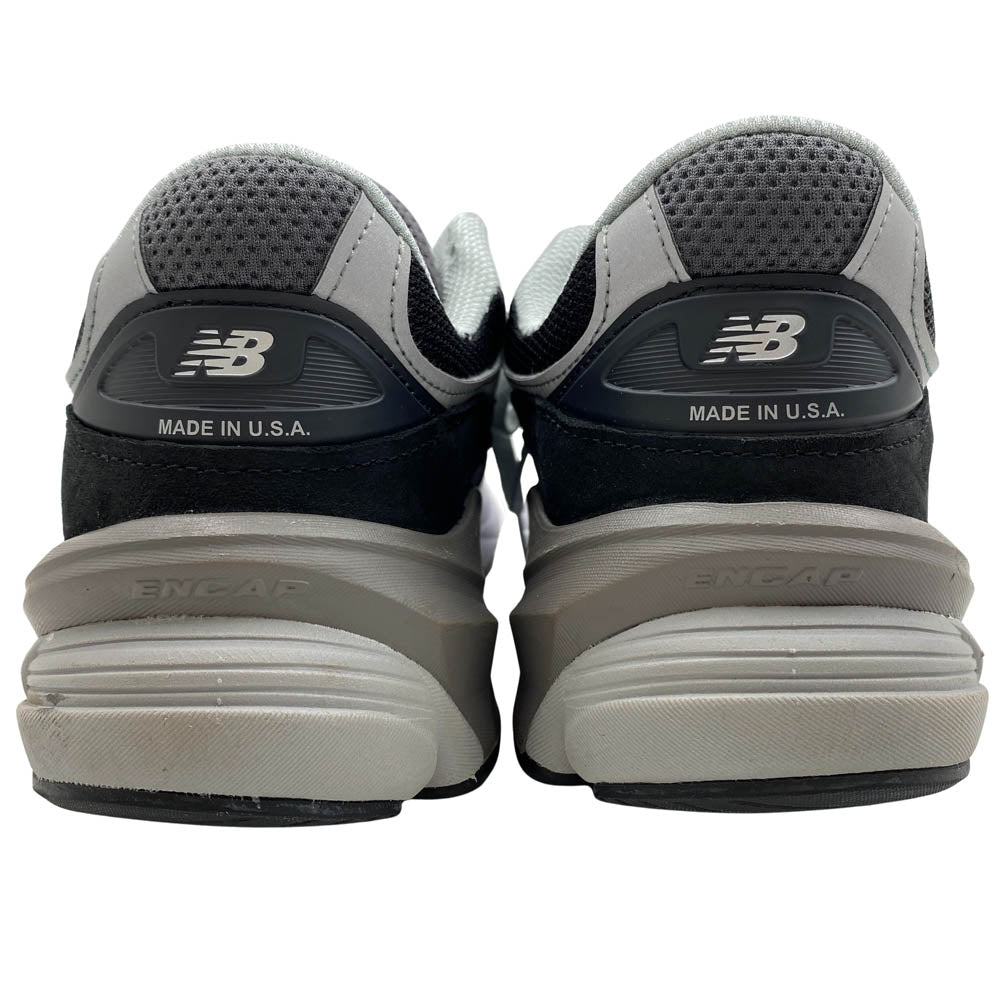 NEW BALANCE ニューバランス M990BK6 USA製 990V6 Black Heel NB Logo ブラック ヒールNBロゴ ローカット スニーカー ブラック系 30cm【中古】