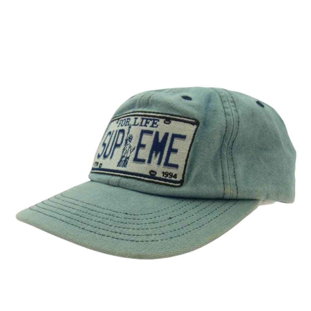 Supreme シュプリーム 20SS License Plate 6-Panel ライセン スプレート シックス パネル キャップ インディゴブルー系【中古】