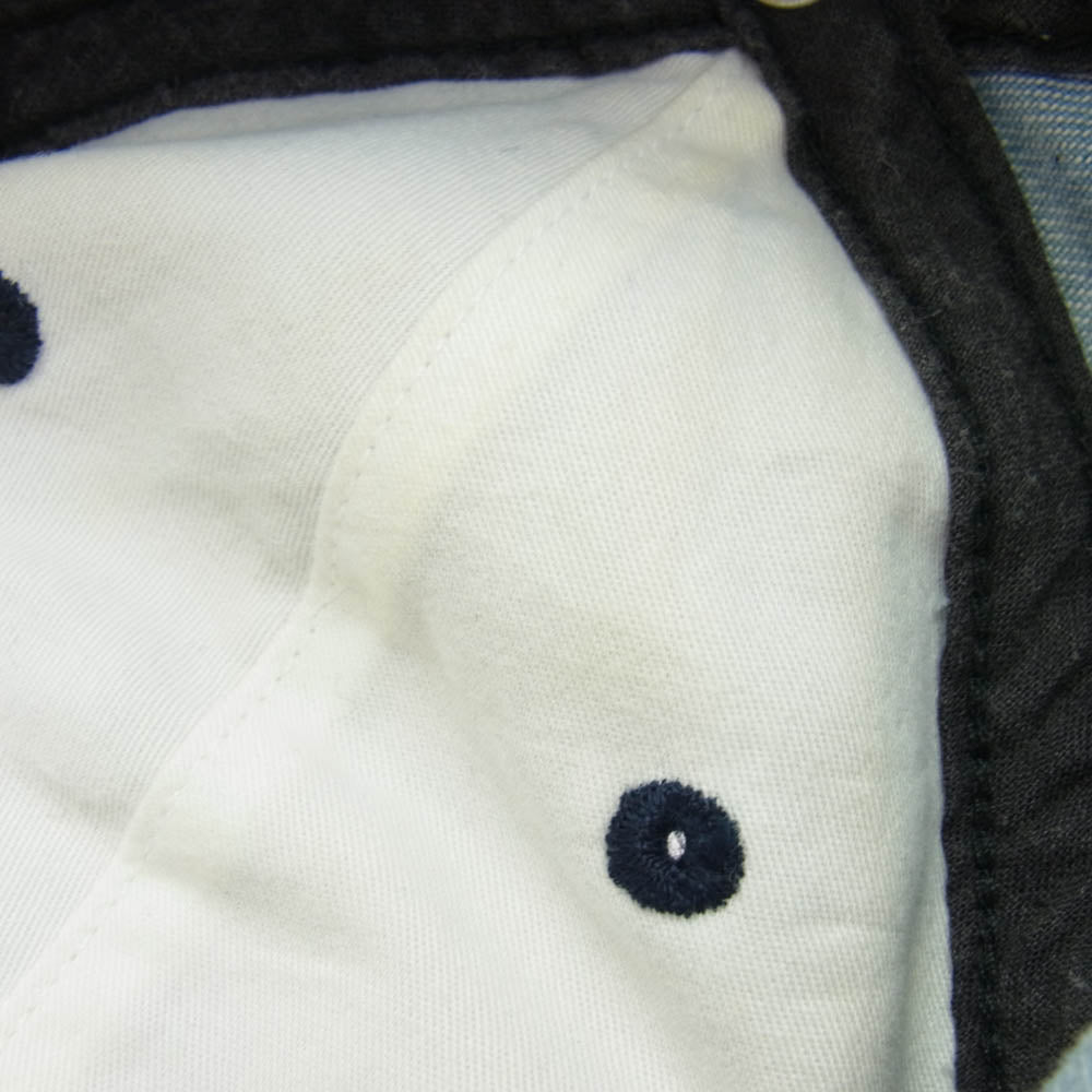 Supreme シュプリーム 20SS License Plate 6-Panel ライセン スプレート シックス パネル キャップ インディゴブルー系【中古】