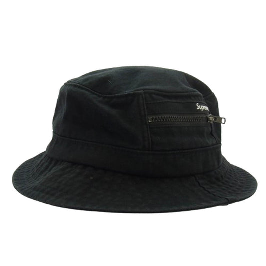 Supreme シュプリーム 22SS Zip Pocket Crusher ジップ ポケット クラッシャー ハット ブラック系【中古】