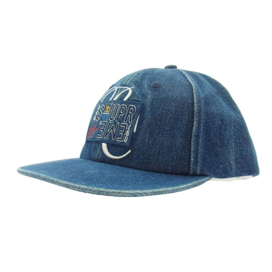 Supreme シュプリーム 23SS bernadette corporation 6-Panel バナーデット コーポレーション 6パネル デニム キャップ インディゴブルー インディゴブルー系【中古】