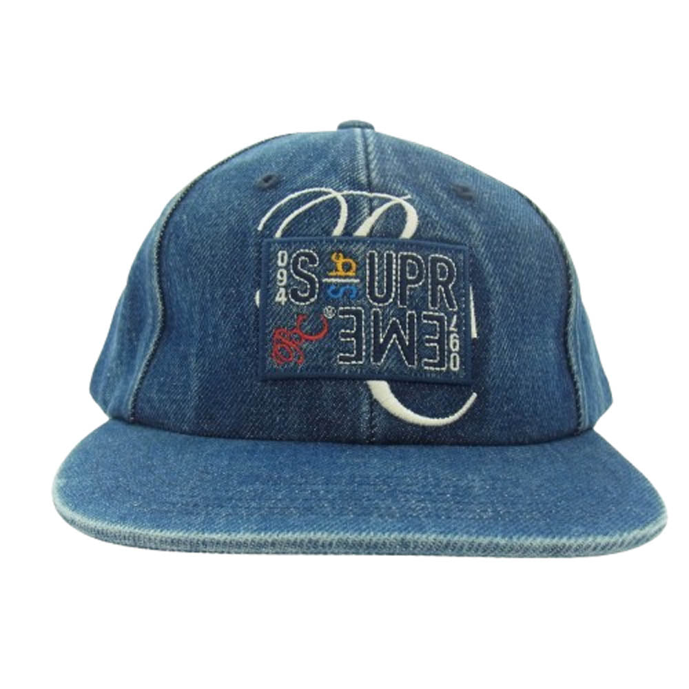 Supreme シュプリーム 23SS bernadette corporation 6-Panel バナーデット コーポレーション 6パネル デニム キャップ インディゴブルー インディゴブルー系【中古】