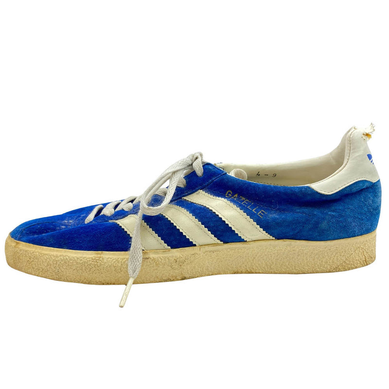 adidas アディダス 【観賞用】 70s～80s ヴィンテージ ユーゴスラビア製 gazelle ガゼル ガッツレー スニーカー ブルー ブルー系【中古】