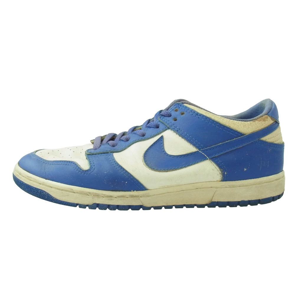 NIKE ナイキ 851012 TY1 【観賞用】 85年製 ヴィンテージ 韓国製 NIKE DUNK LO ダンク ロー スニーカー ブルー系 インソール実寸サイズ約25.5cm【中古】