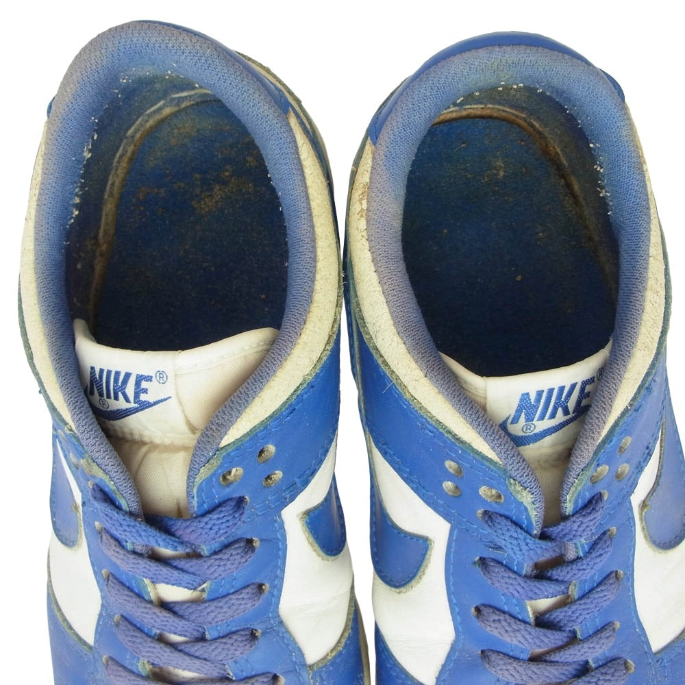 NIKE ナイキ 851012 TY1 【観賞用】 85年製 ヴィンテージ 韓国製 NIKE DUNK LO ダンク ロー スニーカー ブルー系 インソール実寸サイズ約25.5cm【中古】