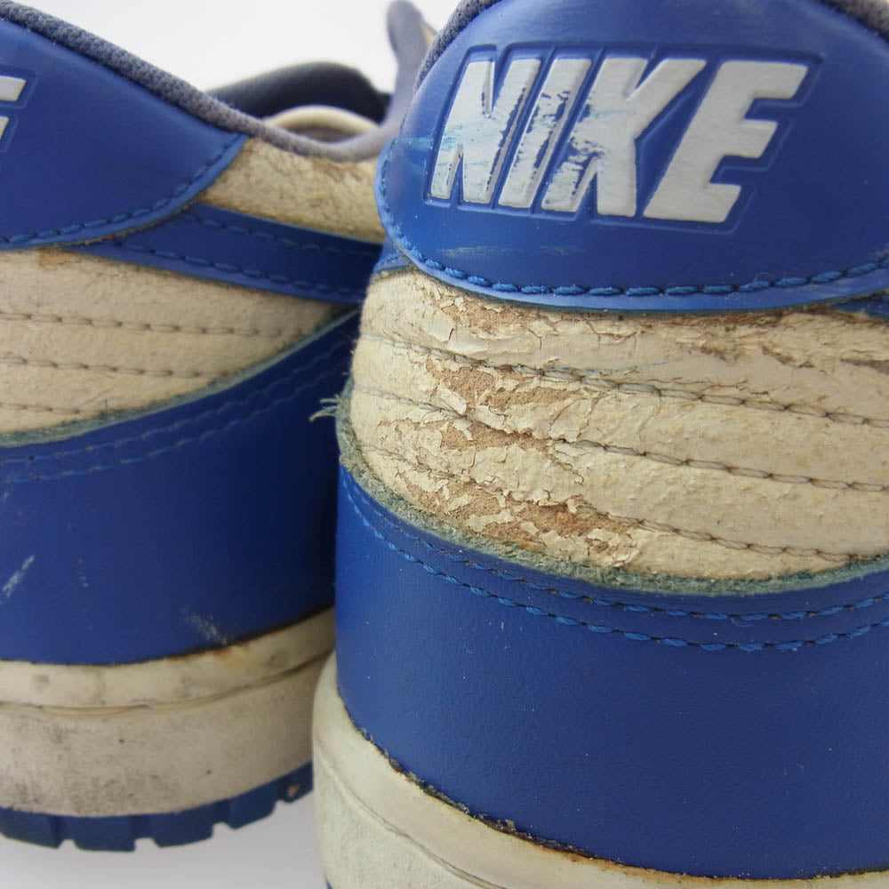 NIKE ナイキ 851012 TY1 【観賞用】 85年製 ヴィンテージ 韓国製 NIKE DUNK LO ダンク ロー スニーカー ブルー系 インソール実寸サイズ約25.5cm【中古】