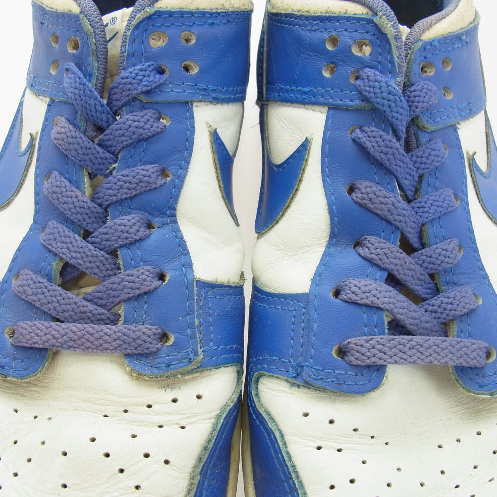 NIKE ナイキ 851012 TY1 【観賞用】 85年製 ヴィンテージ 韓国製 NIKE DUNK LO ダンク ロー スニーカー ブルー系 インソール実寸サイズ約25.5cm【中古】