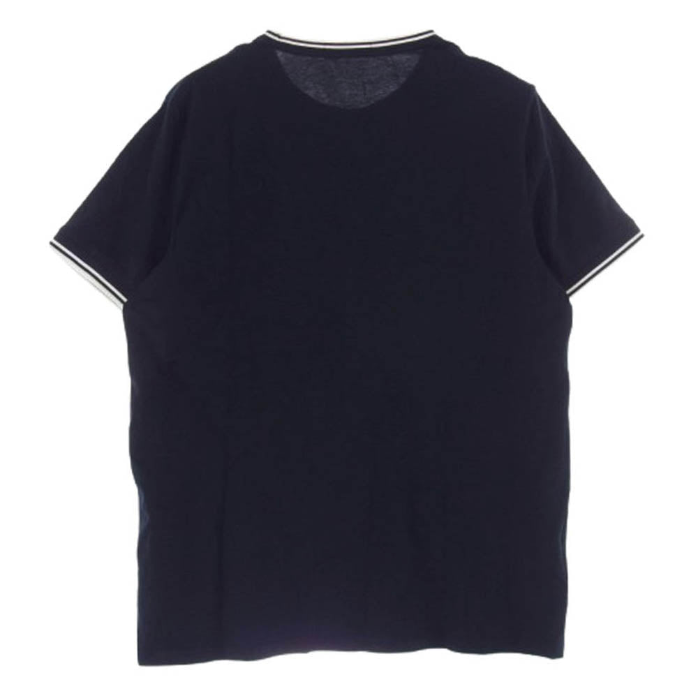 FRED PERRY フレッドペリー M1588 TWIN TIPPED TEE ロゴ刺繍 Tシャツ 半袖カットソー ネイビー ネイビー系 L【中古】