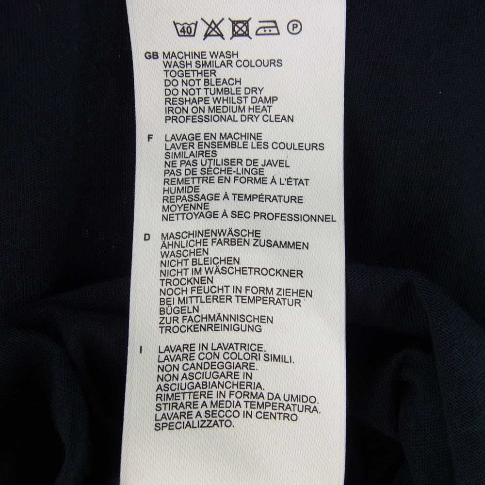 FRED PERRY フレッドペリー M1588 TWIN TIPPED TEE ロゴ刺繍 Tシャツ 半袖カットソー ネイビー ネイビー系 L【中古】