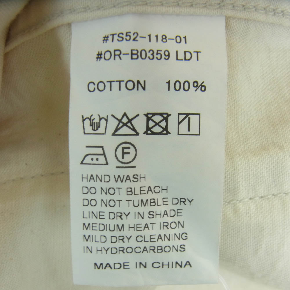 ORCIVAL オーシバル OR-B0359 ライトデニム スキッパー シャツ 半袖 ライトベージュ系 4【新古品】【未使用】【中古】