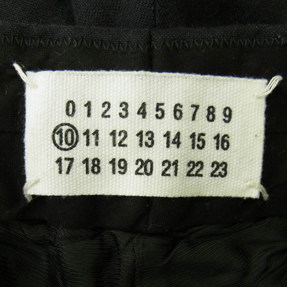 MAISON MARTIN MARGIELA メゾンマルタンマルジェラ 30 KA077 ここのえタグ 10ライン サイドライン 金釦 テーパード スラックスパンツ 46【中古】