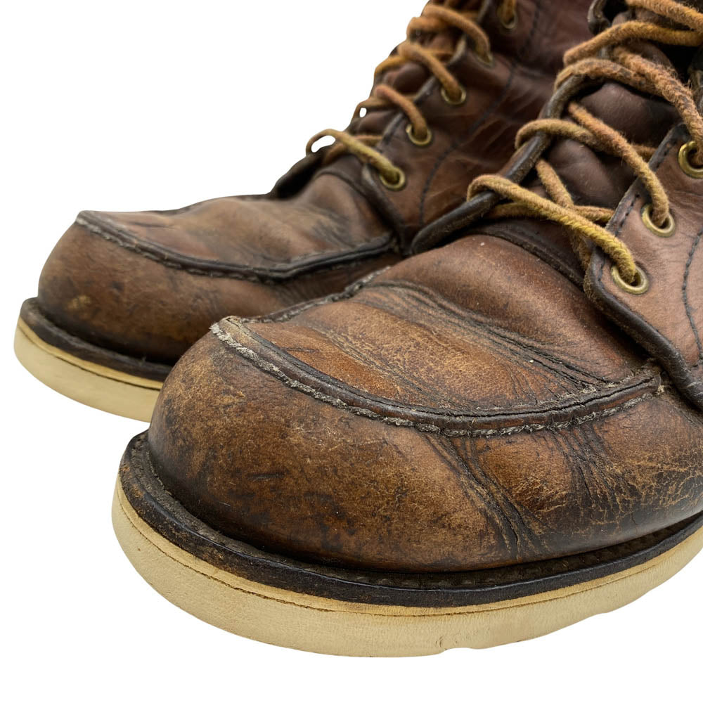RED WING レッドウィング 80s 90s 四角犬タグ MADE IN U.S.A. 表記 Irish Setter 877 モックトゥ ブーツ ブラウン系 10【中古】