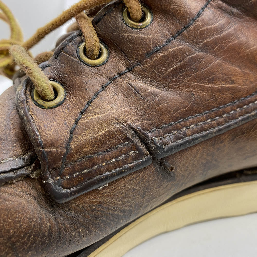 RED WING レッドウィング 80s 90s 四角犬タグ MADE IN U.S.A. 表記 Irish Setter 877 モックトゥ ブーツ ブラウン系 10【中古】