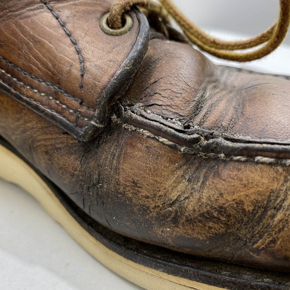 RED WING レッドウィング 80s 90s 四角犬タグ MADE IN U.S.A. 表記 Irish Setter 877 モックトゥ ブーツ ブラウン系 10【中古】