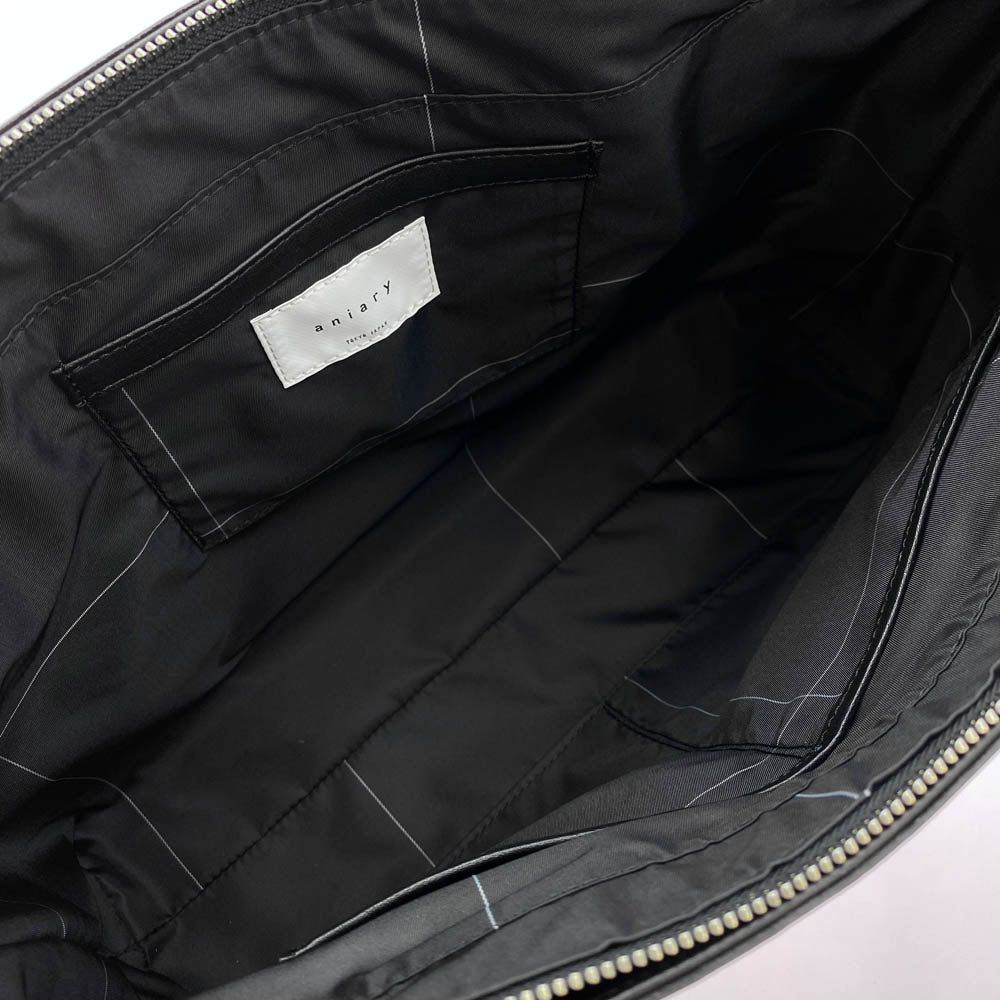 aniary アニアリ 36-02003 Artisan Leather アルティザンレザー トートバッグ ビジネスバッグ ブラック系【新古品】【未使用】【中古】