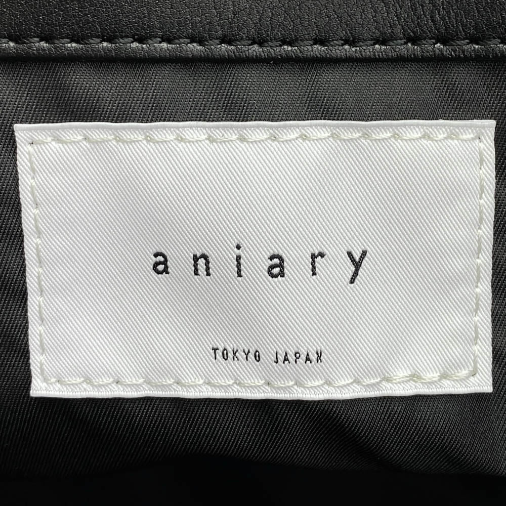 aniary アニアリ 36-02003 Artisan Leather アルティザンレザー トートバッグ ビジネスバッグ ブラック系【新古品】【未使用】【中古】