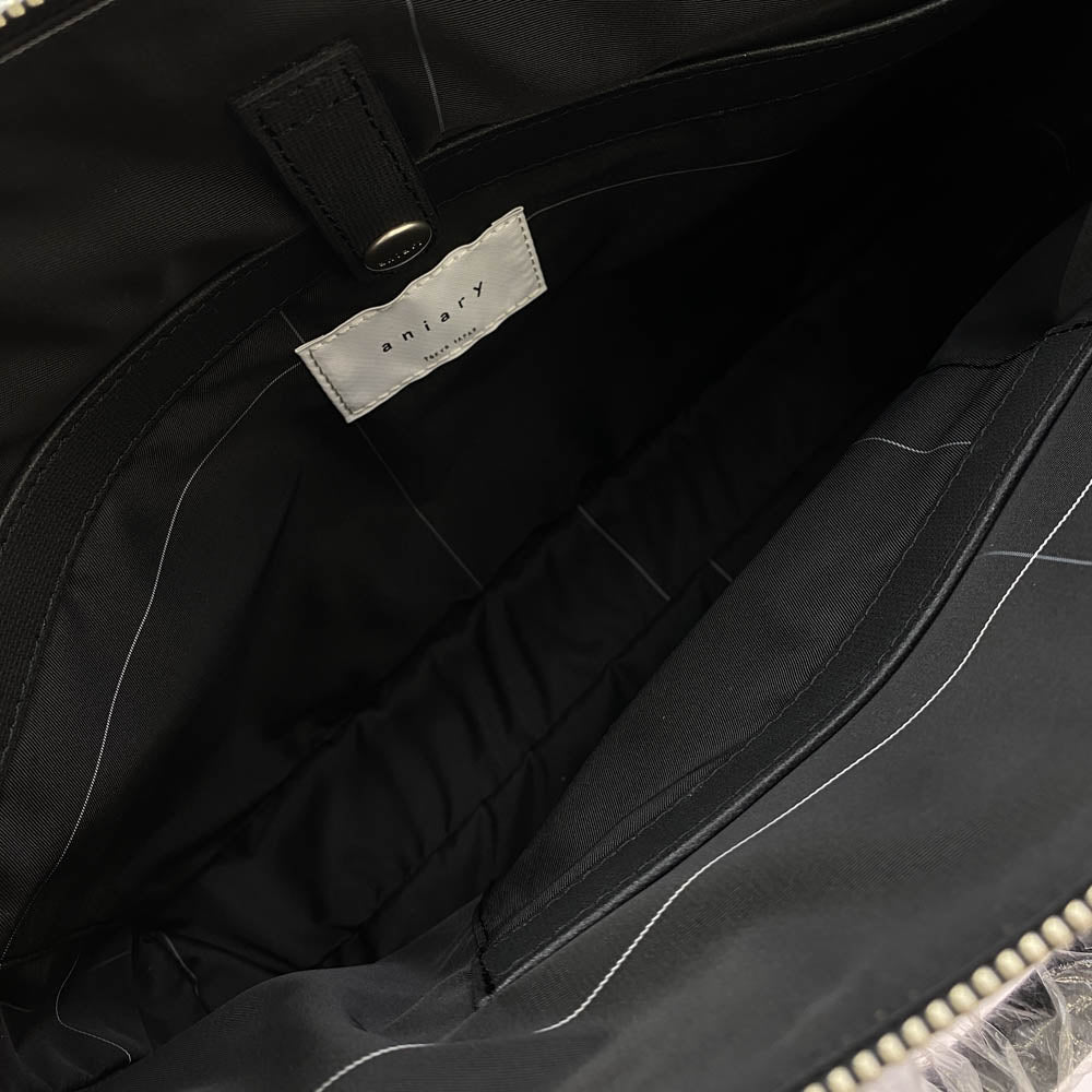 aniary アニアリ G-Film Leather ジーフィルムレザー ブリーフケース ビジネス トートバッグ ブラック系【新古品】【未使用】【中古】