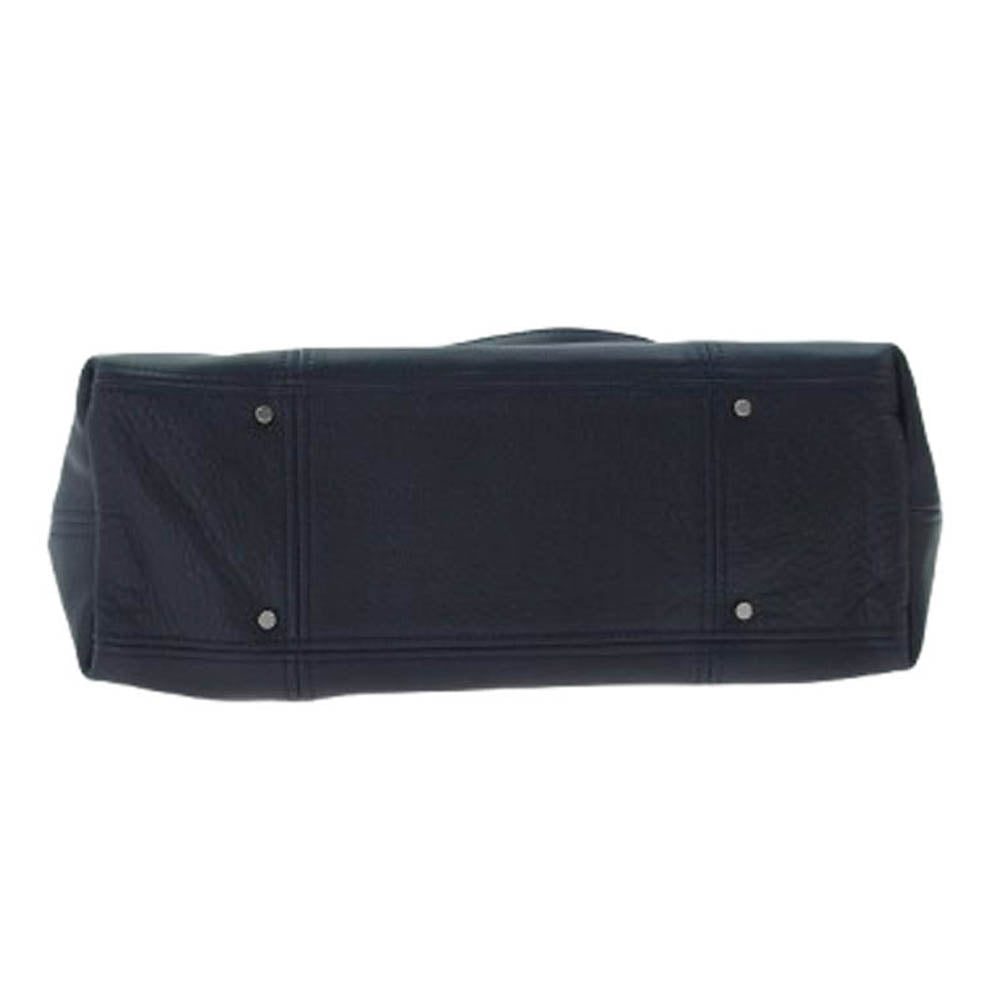 aniary アニアリ 07-02001 panel in tote パネルイントート ステアレザー ビジネス トートバッグ ダークネイビー系【新古品】【未使用】【中古】