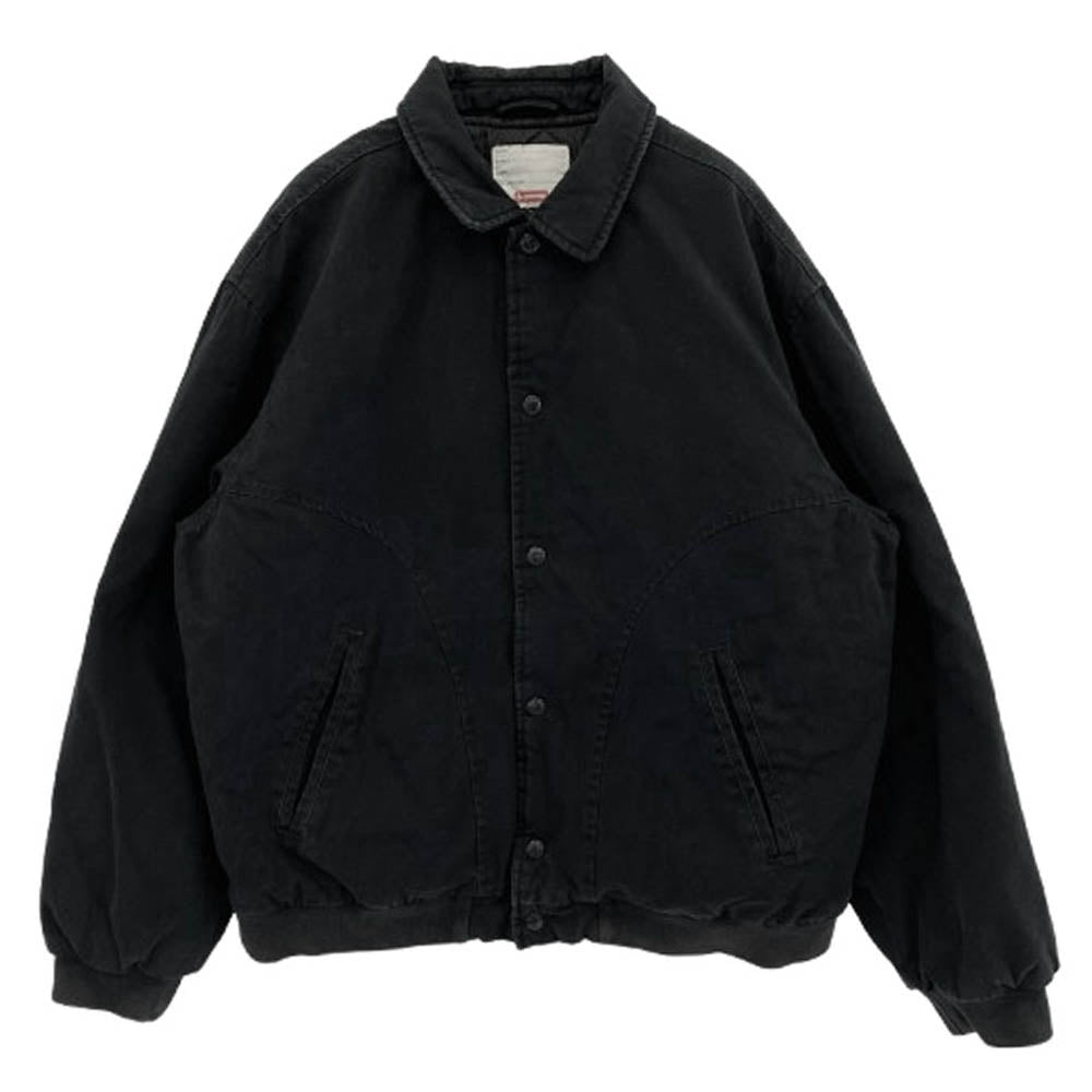 Supreme シュプリーム 20SS Twill Varsity Jacket ツイル ヴァーシティ ジャケット ブルゾン ブラック系 L【中古】
